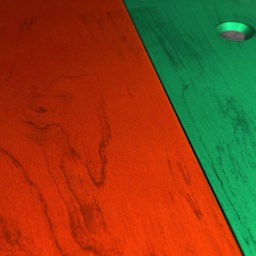 Farbig Lasergravieren auf Edelstahl mit mindestens 7 Anlauffarben und 2-Farb-Lasergravuren auf Aluminium schwarz/weiß